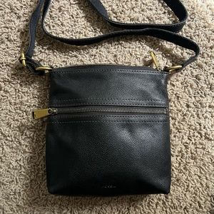 Fossil leather crossbody purse